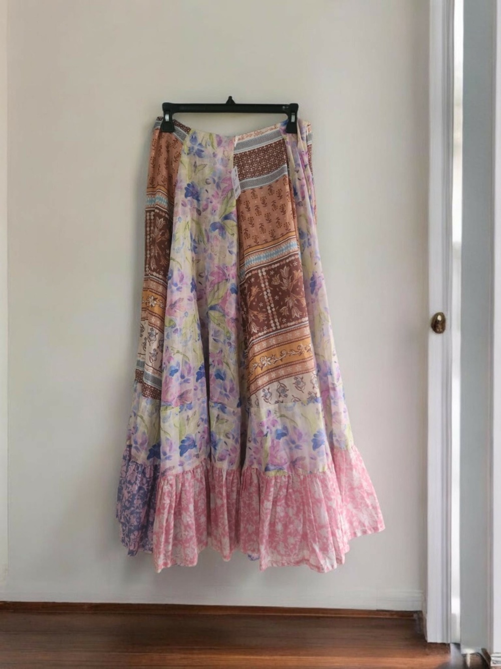 NWT Free People Stunning "Santa Eulalia" flowy maxi skirt i